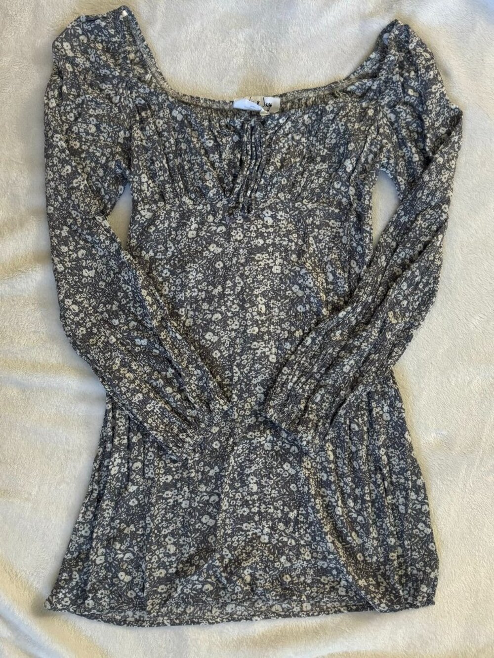 Sadie & Sage Floral Long Sleeve Mini Dress